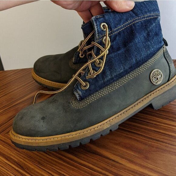 Timberland Denim leather boots size 5 @S7 - Picture 3 of 13